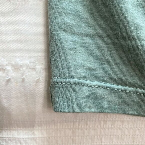 NWT MICHAEL STARS SAGE BASIL BLUE SLEEVELESS CROSSOVER FAUX WRAP MIDI DRESS - XS - Picture 9 of 9